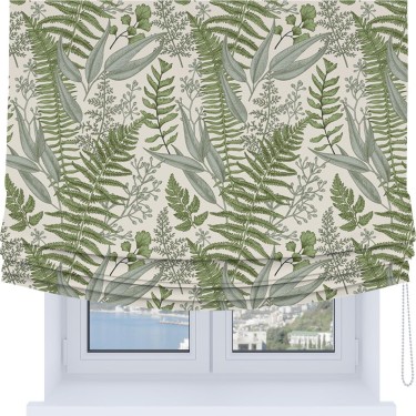 Римская штора Soft с мягкими складками, «Тенистый лес»