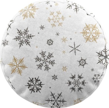 Подушка круглая Cortin «Зимняя метель»