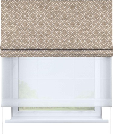 Римская штора «Кортин» день-ночь «Кристальные грани»