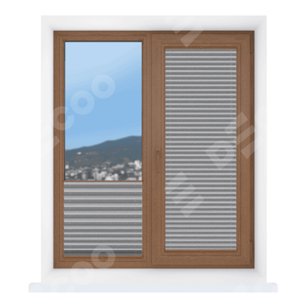 Штора плиссе ткань Виват стальной