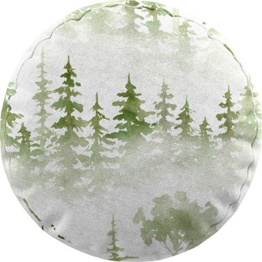Подушка круглая Cortin «Туманный лес»