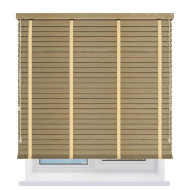 Бамбуковые жалюзи с тесьмой 50 мм. отбеленный