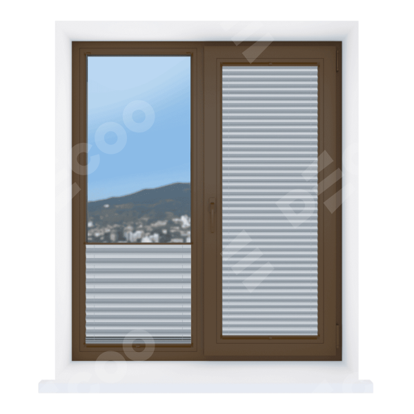 Штора плиссе Корона серый