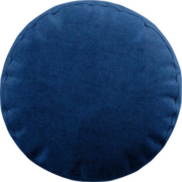 Подушка круглая Cortin вельвет синий