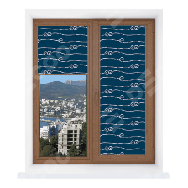 Рулонная штора Уни 2 с принтом Морской узел