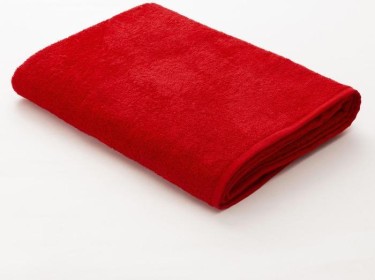 Полотенце махровое "Экономь и Я" 100х150 см бордо, 100% хлопок, 340 г/м²