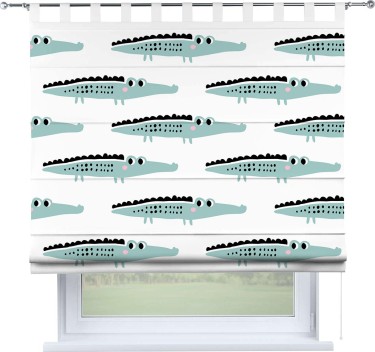 Римская штора «Кортин» на петлях «Мистер Крок»