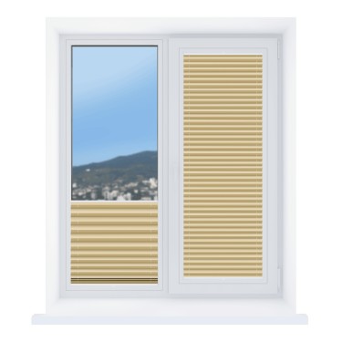 Штора плиссе Эко бежевый, высота от 50 до 220 см