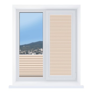 Штора плиссе Лайн перламутр светло-розовый