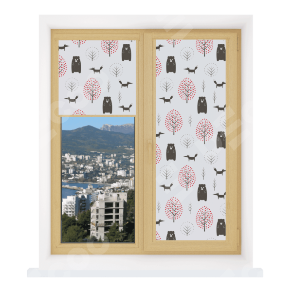 Рулонная штора Уни 2 с принтом Сканди лес