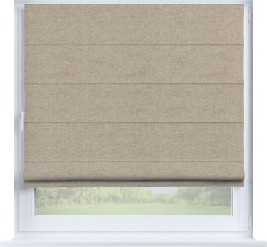 Римская штора «Кортин» на створку, ткань лён кашемир бежевый