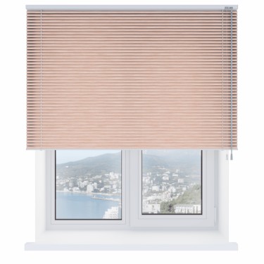 Горизонтальные жалюзи персиковые S005 техно
