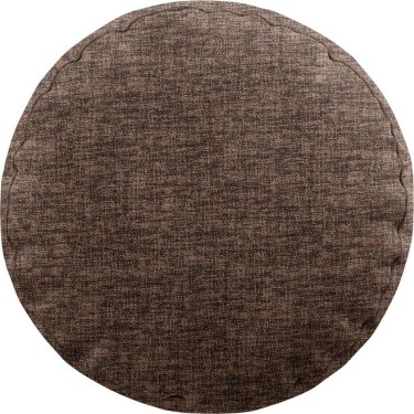 Подушка круглая «Кортин» рогожка димаут коричневый