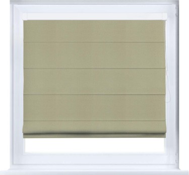 Римская штора «Кортин» кассетная, ткань блэкаут однотонный, милано капучино