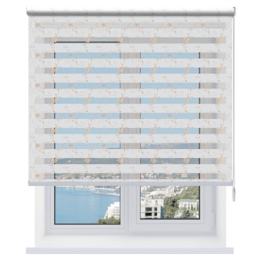 Рулонная штора День-ночь Elegant белый