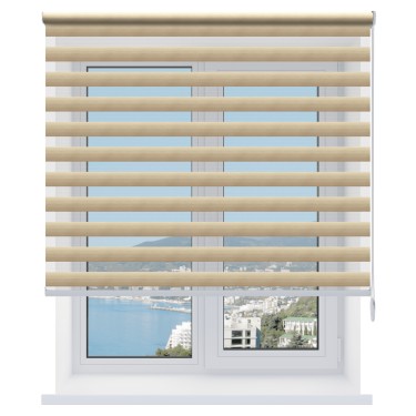 Рулонная штора День-ночь Libra бежевый