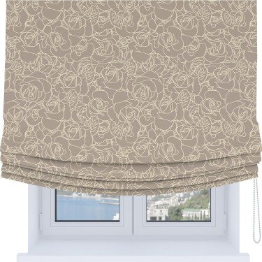Римская штора Soft с мягкими складками, «Очарование роз»