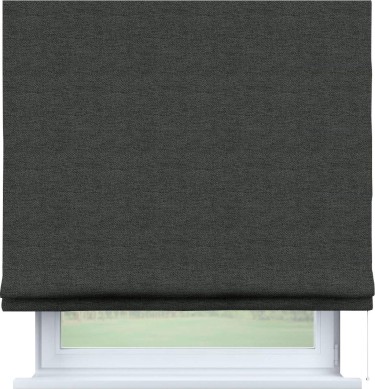 Римская штора «Кортин» для проема, стиф димаут графит
