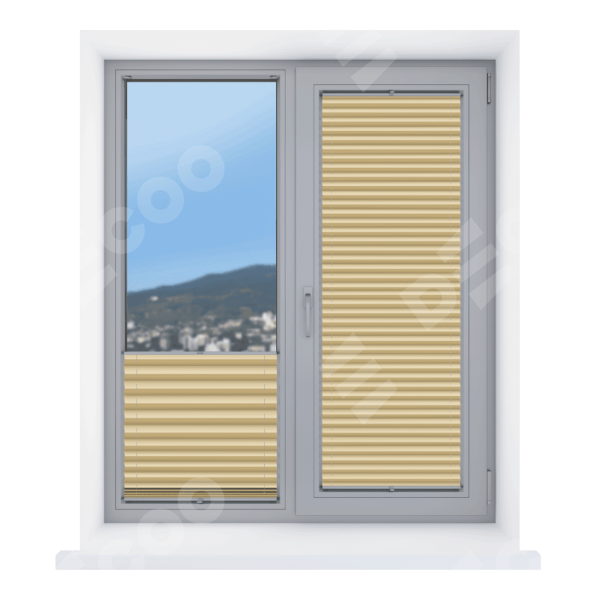 Штора плиссе Эко бежевый, высота от 50 до 220 см