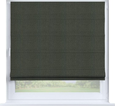 Римская штора «Кортин» на створку, ткань лён димаут, графит