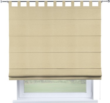 Римская штора на петлях «Кортин», ткань блэкаут однотонный, милано латте