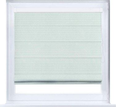 Римская штора «Кортин» кассетная, ткань блэкаут однотонный, молочный