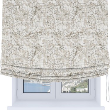 Римская штора Soft с мягкими складками, «Ветви оливы»