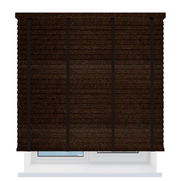 Деревянные жалюзи с тесьмой 50 мм. орех