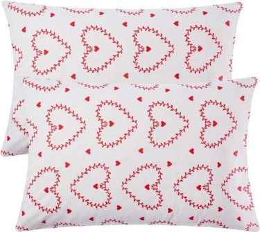 Комплект наволочек "Этель" Heart 50х70 см - 2 шт, 100% хлопок, бязь