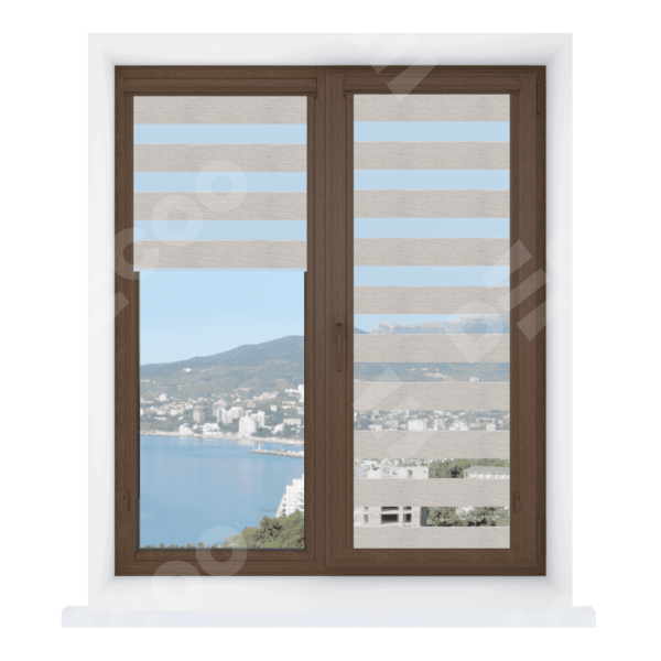 Рулонная штора День-ночь Уни 2 Dalin серый