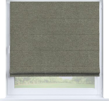 Римская штора «Кортин» на створку, ткань лён блэкаут, шампань