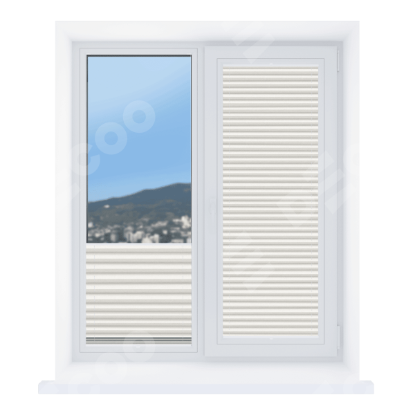 Штора плиссе Жемчуг белый