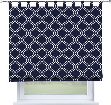 Римская штора на петлях «Тайны востока синий»