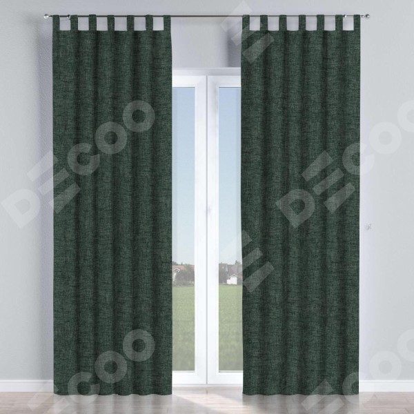 Комплект штор на петлях рогожка димаут графит