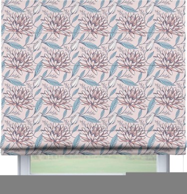 Римская штора «Кортин» для проема «Романтический день»