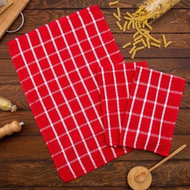 Набор полотенец Collorista Статус -3шт, цвет МИКС