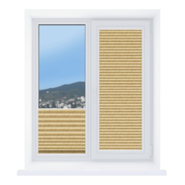 Штора плиссе Краш перламутр кремовый