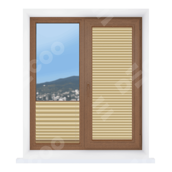 Штора плиссе Эко бежевый, высота от 50 до 220 см