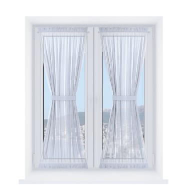 Песочные часы, тюль белый