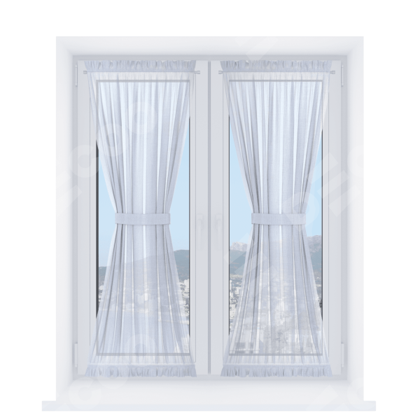 Песочные часы, тюль белый